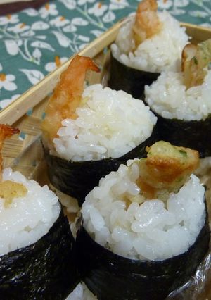 えび天むす&ちくわ天むすのちょこっと弁当-レシピのメイン写真