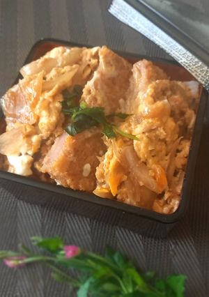 市販のハムカツで作る ハムカツ重（丼）-レシピのメイン写真