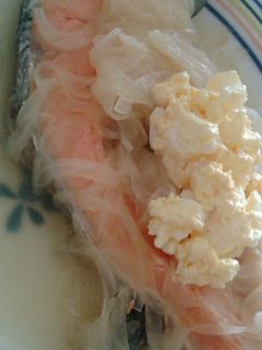 レンジ簡単☆鮭の蒸し煮☆タルタルソースで-レシピのメイン写真