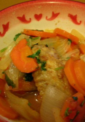 鶏手羽のトマ玉にんじん煮-レシピのメイン写真