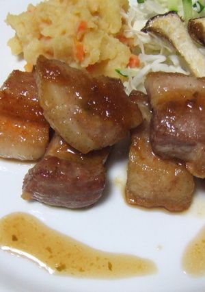 豚バラ肉の柚子胡椒ポン酢ソース-レシピのメイン写真