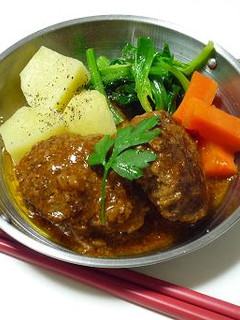 煮込みハンバーグ♪-レシピのメイン写真