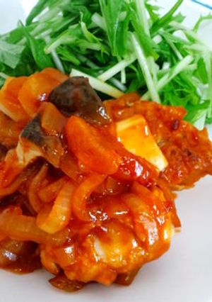 鶏とエリンギのケチャップ炒め-レシピのメイン写真