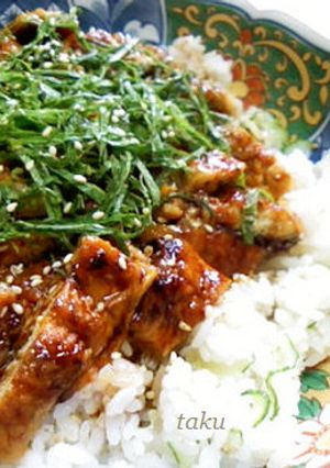 スダチとキュウリのサッパリうなぎご飯-レシピのメイン写真