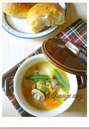 野菜たっぷり♡温かいヨーグルトスープ-レシピのメイン写真