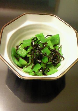 ★お弁当に最適★ピーマンの塩昆布和え★-レシピのメイン写真