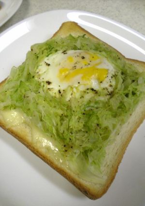 巣ごもり玉子のトースト-レシピのメイン写真
