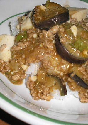 麻婆豆腐＆麻婆茄子丼♪-レシピのメイン写真