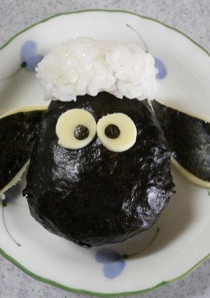 ひつじのショーンおにぎり(キャラ弁)-レシピのメイン写真
