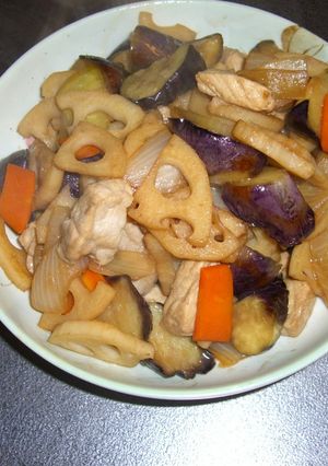 茄子と豚肉で☆甘酢あんかけ-レシピのメイン写真