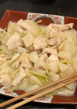 かぶと鶏胸肉の塩麹煮-レシピのメイン写真