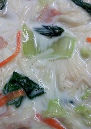 ヘルシ～♪美味しい♪　シチュースープ素麺-レシピのメイン写真