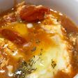 ミニトマトときのこのスープ(卵入り