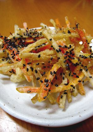 *ごまが香る*きんぴらのかき揚げ-レシピのメイン写真