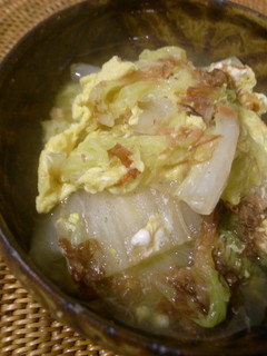 ☆簡単和食☆白菜のふわふわたまご閉じ煮-レシピのメイン写真