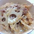 れんこんともやしのあっさりとんこつスープ