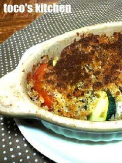 野菜炒め作りで鶏肉と野菜のパン粉焼き-レシピのメイン写真