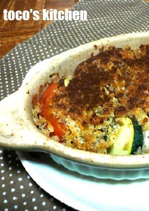 野菜炒め作りで鶏肉と野菜のパン粉焼き-レシピのメイン写真
