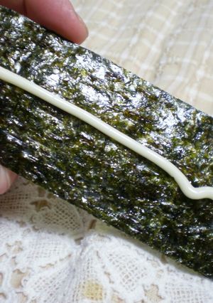 味付け海苔に一本筋のマヨネーズ-レシピのメイン写真