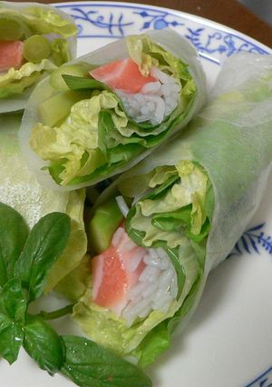 サーモンの生春巻き-レシピのメイン写真