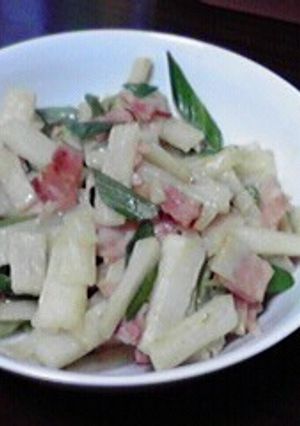 長いもとベーコンの炒め物-レシピのメイン写真