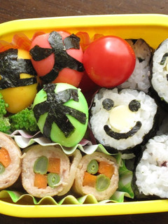 簡単キャラ弁☆シンケンジャー卵-レシピのメイン写真