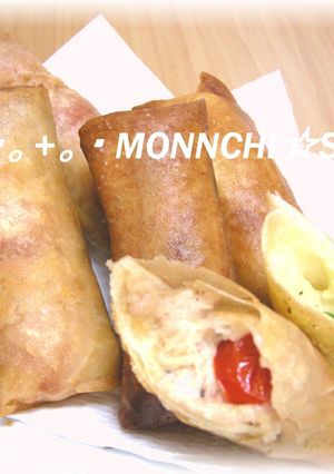 サクっと☆チーズのカラフル春巻き☆-レシピのメイン写真