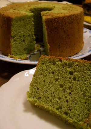 しっとりふわふわ抹茶シフォンケーキ-レシピのメイン写真