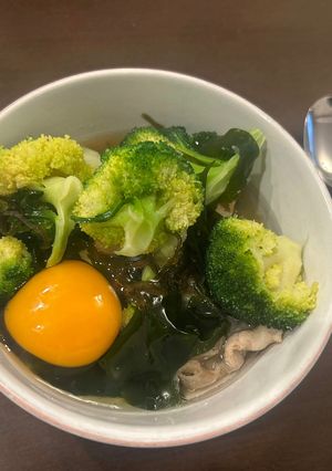 ブロッコリーと豚バラのスープ-レシピのメイン写真
