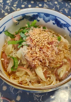 茗荷たっぷり！さっぱりそうめん-レシピのメイン写真