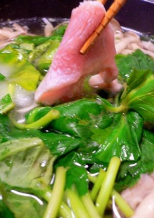 鶏胸肉のしゃぶしゃぶ鍋-レシピのメイン写真