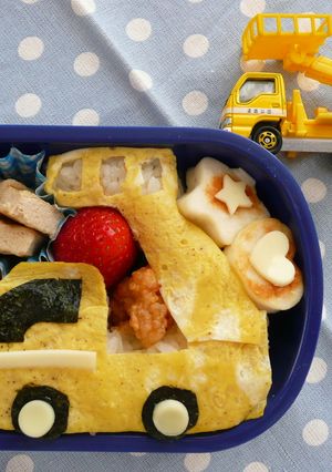 キャラ弁☆高所作業車弁当☆-レシピのメイン写真