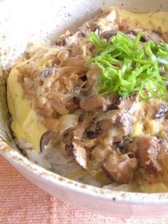 簡単すぎる☆イワシとなめたけの卵とじ丼☆-レシピのメイン写真