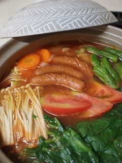 ピリ辛トマト鍋♪-レシピのメイン写真