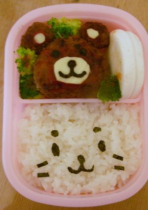 キャラ弁　しろたんとくまさん-レシピのメイン写真