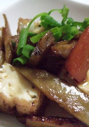 五目厚揚げとごぼうの甘辛照り焼き-レシピのメイン写真