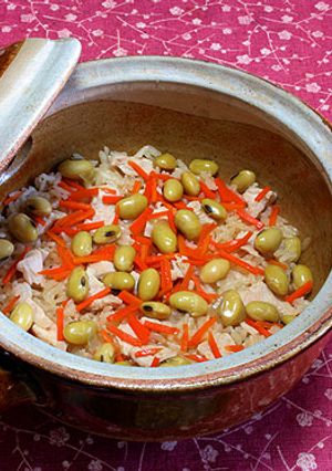 鶏と枝豆の土鍋ご飯-レシピのメイン写真
