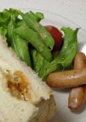 ポテサラサンドな朝食-レシピのメイン写真