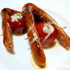ウインナとミニトマトのA字焼き-レシピのメイン写真