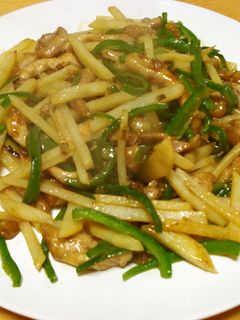 じゃがいもと豚肉のチンジャオロース風-レシピのメイン写真