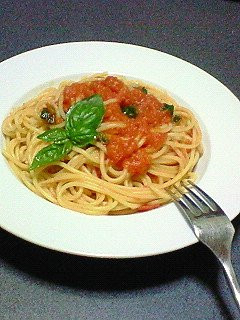 お母さんのトマトパスタ-レシピのメイン写真