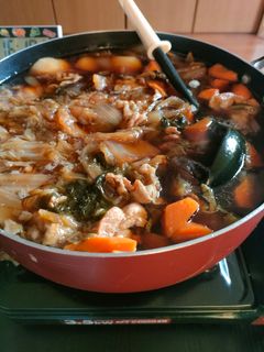 豚肉と鶏肉のすき焼き味風-レシピのメイン写真