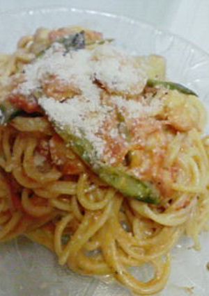 ランチにトマトクリームパスタ-レシピのメイン写真