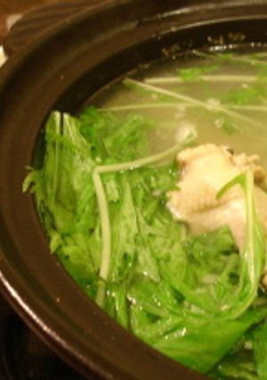 水菜と鳥手羽の鍋-レシピのメイン写真