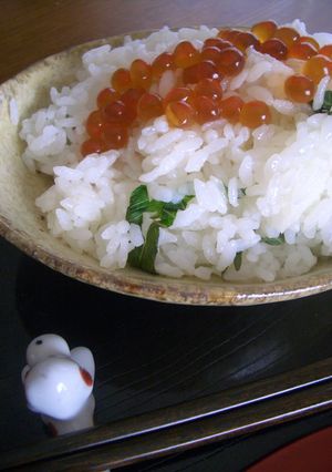 クッキングシートで☆一人ランチに蒸し寿司-レシピのメイン写真