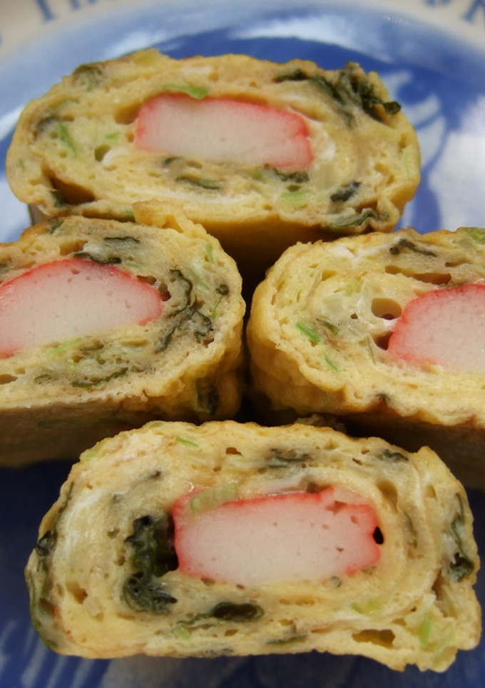 かにかまと青じそとねぎの卵焼き☆-レシピのメイン写真