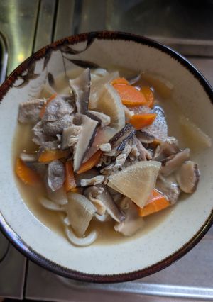 とっても簡単★リメイク！とん汁うどん-レシピのメイン写真