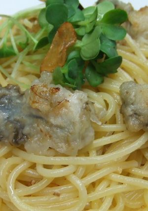 牡蠣のぺペロンチーノスパゲティ-レシピのメイン写真