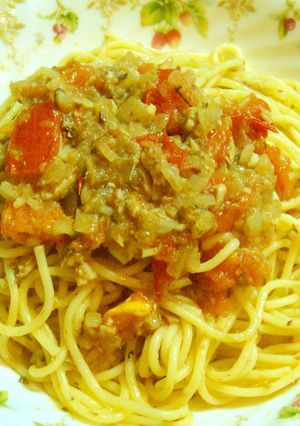簡単♪トマト＆オイルサーディンのパスタ-レシピのメイン写真