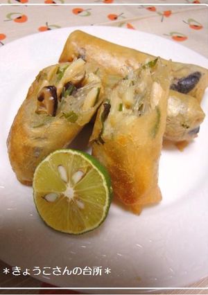 干し椎茸が味のポイント♪私の春巻き-レシピのメイン写真